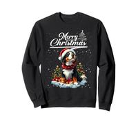 Merry Christmas Bernese Mountain Dog Santa Dog Lovers Xmas Sweatshirt