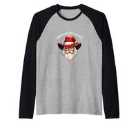 Merry Christmas Ya'll Santa in a Cowboyhut Cowgirl Geschenk Raglan