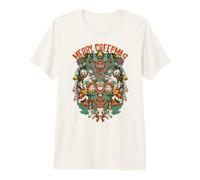 Merry Creepmas - Hail Santa - Christmas Ugly Sweater Krampus Premium T-Shirt