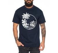 Merry Palm - Herren T-Shirt Straw Hat Luffy Zoro One Monkey D. Pirat Ace Piece Goku Anime Ruffy, Größe:3XL, Farbe:Dunkelblau