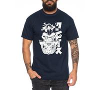 Merry Sit - Herren T-Shirt Straw Hat Luffy Zoro One Monkey D. Pirat Ace Piece Goku Anime Ruffy, Größe:XL, Farbe:Dunkelblau