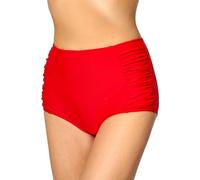 Merry Style Badehose Damen High Waist Bikinihose MS10-119 (Rot (4186),40)