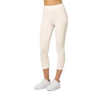 Merry Style Capri Leggings Damen 3/4 Baumwolle Stretch MS10-199 | Hoher Bund, breiter Gummibund, weich, elastisch und atmungsaktiv, für Yoga, Sport, Alltag, Zuhause und jede Jahreszeit