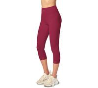 Merry Style Damen 3/4 Leggings MS10-290(Weinrot, XS)