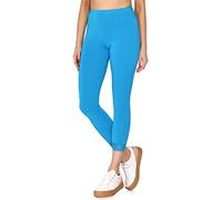 Merry Style Damen 7/8 Leggings mit Spitze MS10-342(Blau,XL)