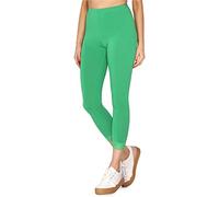 Merry Style Damen 7/8 Leggings mit Spitze MS10-342(Grün,S)
