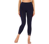 Merry Style Damen 7/8 Leggings mit Spitze MS10-342(Marineblau,XL)