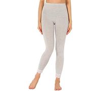 Merry Style Damen 7/8 Leggings mit Spitze MS10-342(Melange,L)