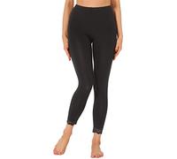 Merry Style Damen 7/8 Leggings mit Spitze MS10-342(Schwarz,XL)