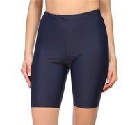 Merry Style Damen Badehose High Waist Bikinihose Schwimmhose für Wassersport SUP Schwimmradler Bademode für Frauen MS10-333 (Marineblau-6007,38)