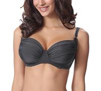 Merry Style Damen Bikini Oberteil P614W (Graphite (9154), 85 B)