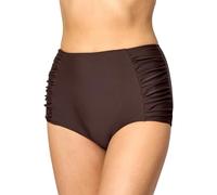 Merry Style Damen Bikinislip MS10-119 Bikinihose Bauch Weg Effekt (Braun (8157), 48)