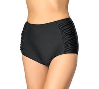 Merry Style Damen Bikinislip MS10-119 Bikinihose Bauch Weg Effekt (Schwarz (9240), 46)