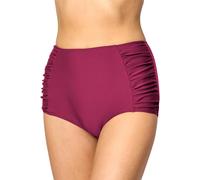Merry Style Damen Bikinislip MS10-119 Bikinihose Bauch Weg Effekt (Weinrot (5288), 50)