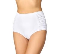 Merry Style Damen Bikinislip MS10-119 Bikinihose Bauch Weg Effekt (Weiß (0016), 44)
