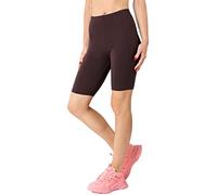 Merry Style Damen Kurze Leggings aus Viskose MS10-414 (Braun, S)