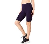 Merry Style Damen Kurze Leggings aus Viskose MS10-414 (Pflaume, XS)