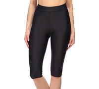 Merry Style Damen Lange Badeshorts Kurze Leggings MS10-334(Schwarz,42)