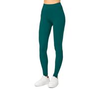 Merry Style Damen Lange Leggings aus Viskose MS10-143 (Smaragdgrün, S)