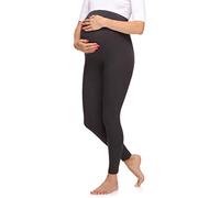 Merry Style Damen Lange Umstandsleggings aus Viskose MS10-297 (Graphite, XL)