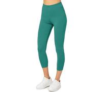 Merry Style Damen 3/4 Leggings Capri Leggings Damen Capri Sportleggings MS10-199 (Dunkeltürkis, S)