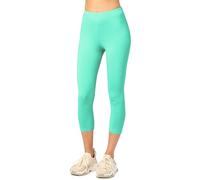 Merry Style Damen Leggings 3/4 aus Baumwolle mit Stretch - Leichte Capri Leggings Damen aus atmungsaktiver, elastischer Baumwolle, ideal für Yoga Sport Freizeit Reisen MS10-199 (Minze,S)