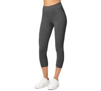 Merry Style Damen Leggings 3/4 Capri Leggings aus Viskose MS10-144 (Dunkelmelange, S)