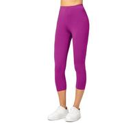 Merry Style Damen Leggings 3/4 Capri Leggings aus Viskose MS10-144 (Fuchsie, S)