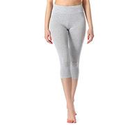 Merry Style Damen Leggings Fitnesshose 3/4 aus Viskose MS10-220 (Melange, S)