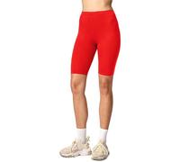 Merry Style Damen Kurze Leggings aus Viskose MS10-145 (Rot, 4XL)