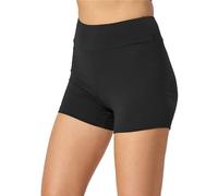 Merry Style Damen Shorts Radlerhose Unterhose Hotpants Kurze Hose Boxershorts aus Baumwolle MS10-359(Schwarz,XS)