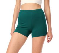 Merry Style Damen Shorts Radlerhose Unterhose Hotpants Kurze Hose Boxershorts aus Baumwolle MS10-392 (Smaragdgrün, L)