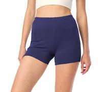 Merry Style Damen Shorts Radlerhose Unterhose Hotpants Kurze Hose Boxershorts aus Baumwolle MS10-392 (Marineblau, M)