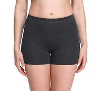 Merry Style Damen Shorts Radlerhose Unterhose Hotpants Kurze Hose Boxershorts aus Viskose MS10-283(Dunkelmelange,L)