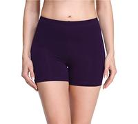 Merry Style Damen Shorts Radlerhose Unterhose Hotpants Kurze Hose Boxershorts aus Viskose MS10-283(Pflaume,L)