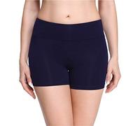 Merry Style Damen Shorts Radlerhose Unterhose Hotpants Kurze Hose Boxershorts aus Viskose MS10-284(Marineblau,L)