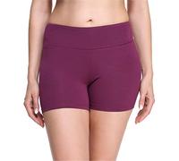 Merry Style Damen Shorts Radlerhose Unterhose Hotpants Kurze Hose Boxershorts aus Viskose MS10-284(Weinrot,L)