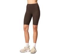 Merry Style Damen Sport Leggings kurz Sportleggings Radlerhose Sporthose aus Viskose MS10-145 (Braun, XS)