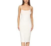 Merry Style Damen Unterkleid Knielänge Petticoat Midi Länge einstellbare Träger MS10-402 (Ecru, S)