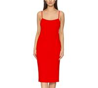 Merry Style Damen Unterkleid Knielänge Petticoat Midi Länge einstellbare Träger MS10-402 (Rot, XS)