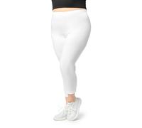 Große Größen Capri Leggings aus Viskose MS10-449 Weiß 4XL 4XL Weiß