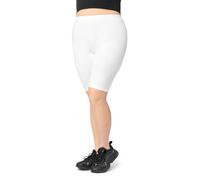 Merry Style Große Größen Damen Shorts Kurze Leggings Bequeme Radlerhose aus Viskose MS10-450 (Weiß, 7XL)