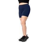 Große Größen Damen Shorts aus Baumwolle MS10-457 Marineblau 3XL 3XL Marineblau