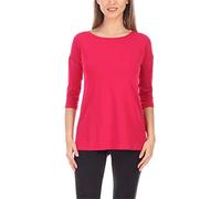 Merry Style Langes Oberteil Shirt mit Spitze MS10-318 (Himbeere Rosa, XS)