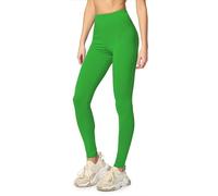 Merry Style Leggings Damen Baumwolle für das ganze Jahr Bequeme Leggings Blickdicht Damen Ideal für Yoga Sport Gym und Freizeit MS10-198 (Grün,M)