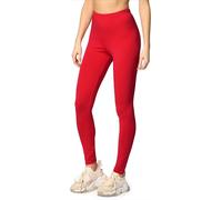 Merry Style Leggings Damen Baumwolle für das ganze Jahr Bequeme Leggings Blickdicht Damen Ideal für Yoga Sport Gym und Freizeit MS10-198 (Rot, L)