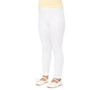 Merry Style Leggings Mädchen lange und bequeme Kinder Leggings aus Baumwolle MS10-225 (Weiß, 116 cm)