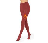 Merry Style Thermo Strumpfhose Damen Winter Gefütterte Strumpfhose Damen Wärme Tights Thermostrumpfhose Strumpfhosen Damen Winter Thermo Leggings Outdoor MS-ATX-442 (Wein, XS/S)