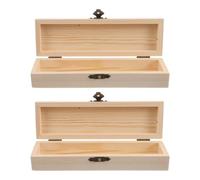 MERRYHAPY Federmäppchen Beige mit Vielseitiger Aufbewahrung 2 Stück und Einfache Reinigung Handbemalt Praktische Schreibwarenbox für Schüler und Zuhause