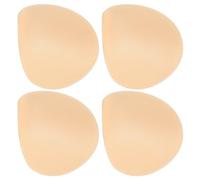 MERRYHAPY Schaumstoff Schulterpolster 1,0cm mit Selbstklebender Rückseite 2 Paar Beige zum Einnähen Maximales Tragekomfort und Anti Rutsch Schutz für Blazer und Jacken